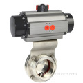  Pneumatic Butterfly Valve with Intelligent Control Head Factory